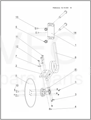 Ніж дисковий, правий — Photo 2
