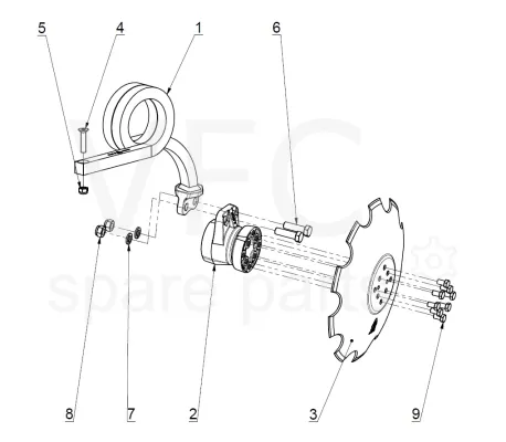Стійка 3D крайня з диском — Photo 2