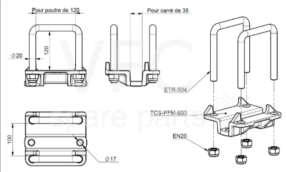 Елемент кріплення S35 — Зображення 2