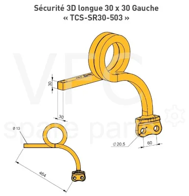 Стійка 3D довга, ліва 30х30 — Photo 2