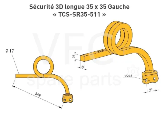 Стійка 3D передня S35 — Зображення 2