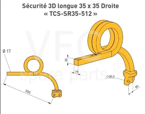 Стійка 3D задня S35 — Зображення 2